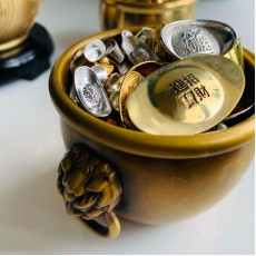 金銀獅皇聚寶盆