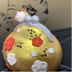 日本正品素燒陶製金錢包（錢甖）