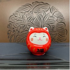 日本正品葯師窯招財貓不倒翁