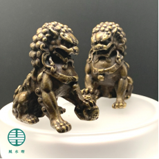 鎮宅守門銅獅子